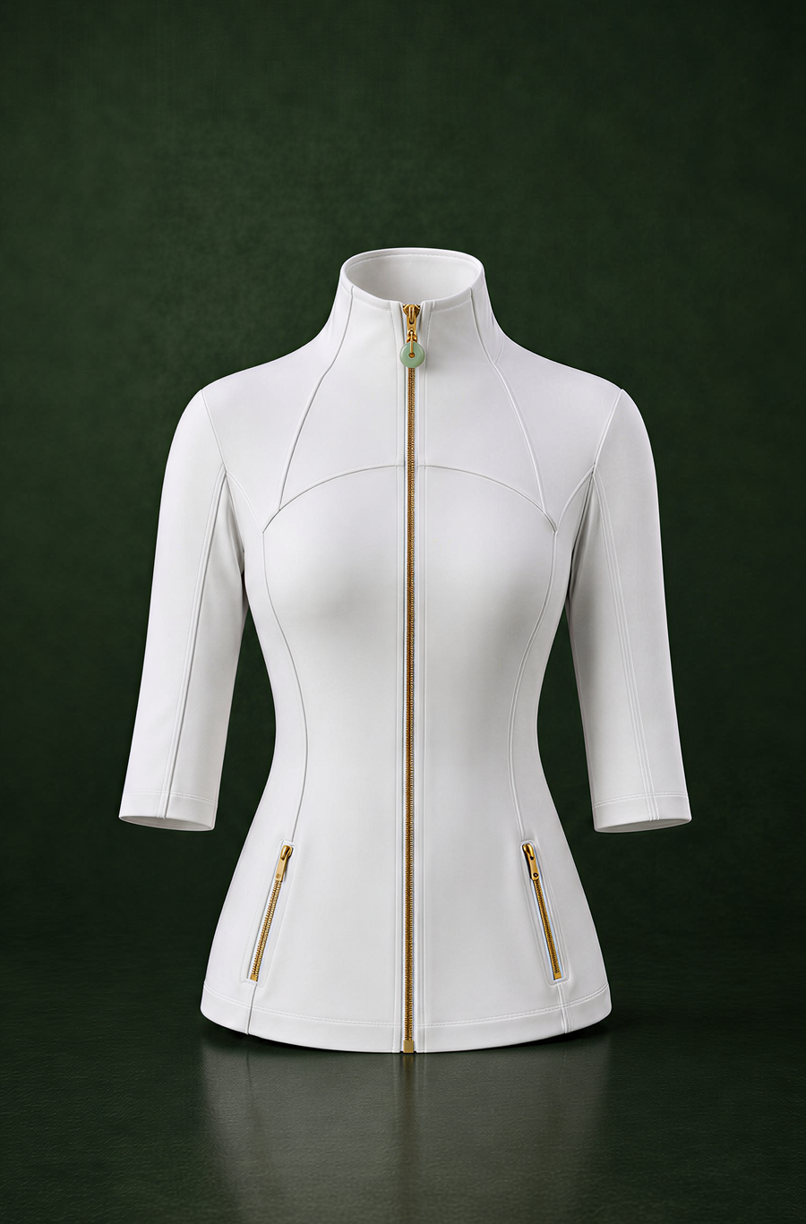 Stand-Collar Zip Jacket