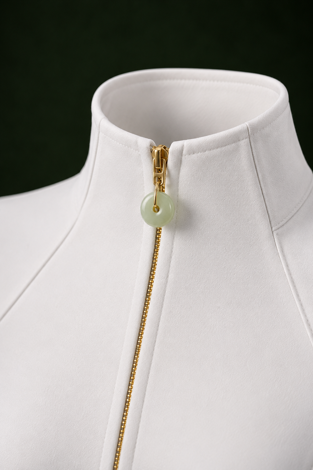 Architectural Jade-Zip Jacket