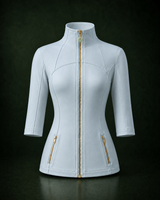 Stand-Collar Zip Jacket