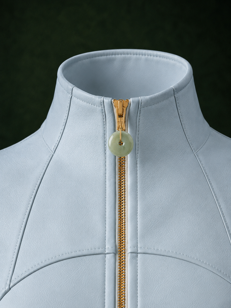 Stand-Collar Zip Jacket